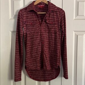 Cowgirl Tuff Red Patterned Top
